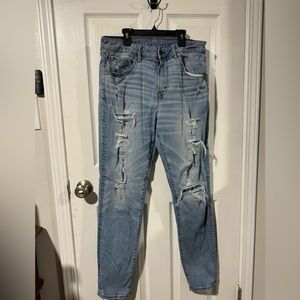 Men’s 34 Waist American Eagle Distressed Blue Jeans